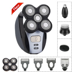 Upgraded 5-in-1 Cordless Electric Head Shaver Kit