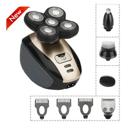Upgraded 5-in-1 Cordless Electric Head Shaver Kit