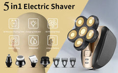 5-in-1 Cordless Bald Head Shaver Grooming Kit