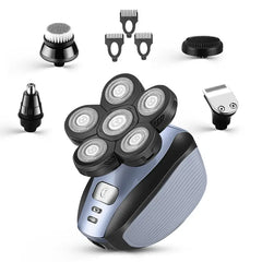 Upgraded 5-in-1 Cordless Electric Head Shaver Kit